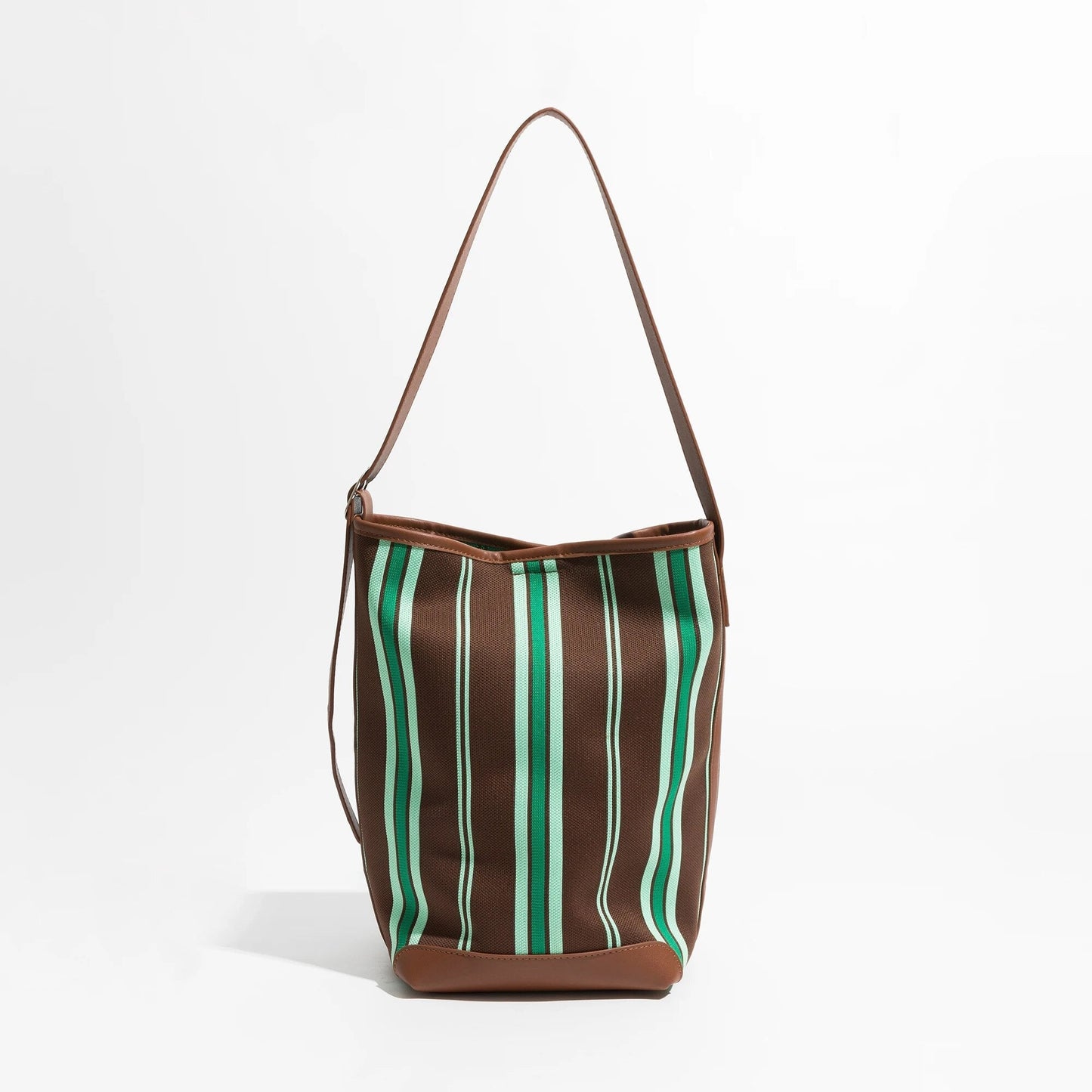 Bohemi Striped Bucket Shoulder Bag