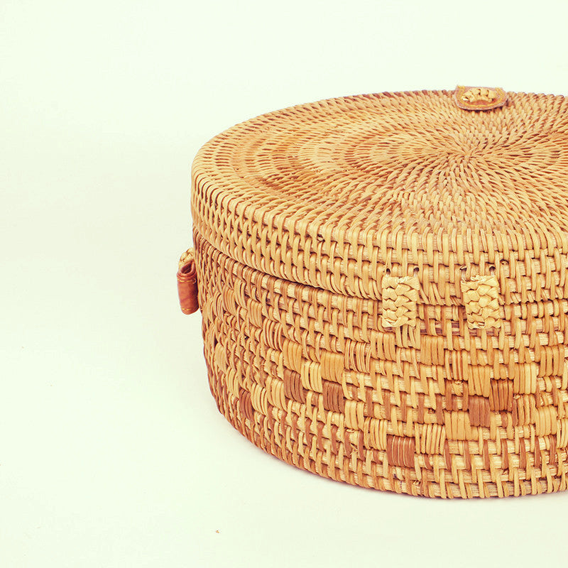 Bohemian Circle Wicker Rattan Shoulder Bag