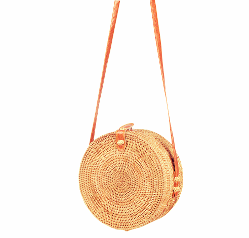 Bohemian Circle Wicker Rattan Shoulder Bag