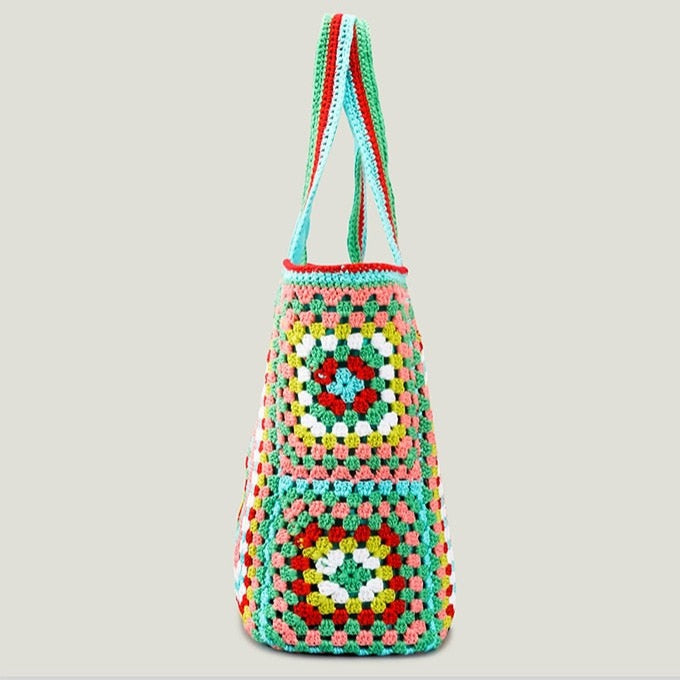 Bohemian Crochet Knit Totes  - 16 Colors