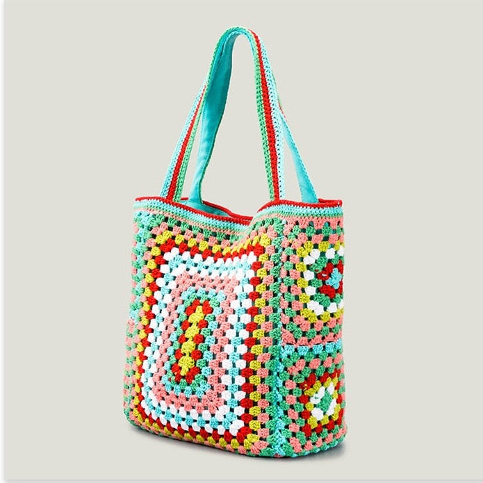 Bohemian Crochet Knit Totes  - 16 Colors