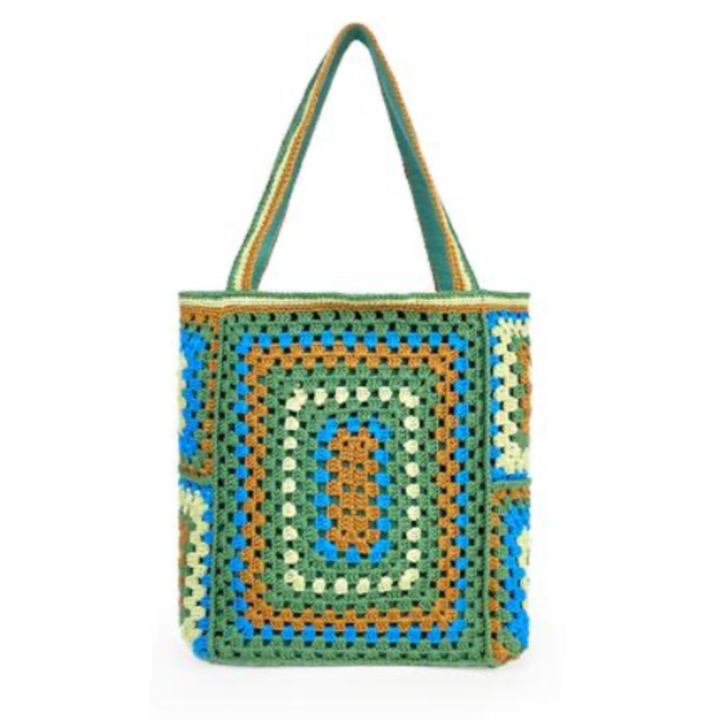 Bohemian Crochet Knit Totes  - 16 Colors