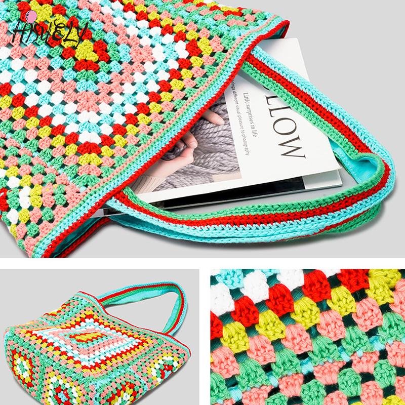 Bohemian Crochet Knit Totes  - 16 Colors