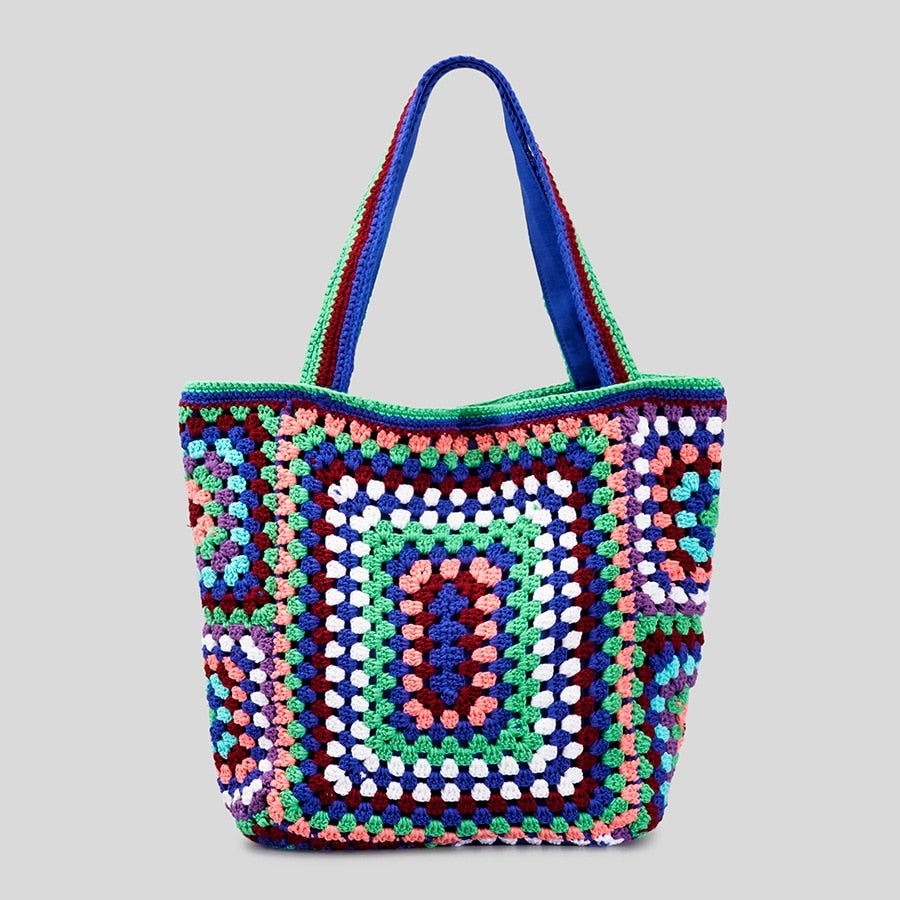 Bohemian Crochet Knit Totes  - 16 Colors
