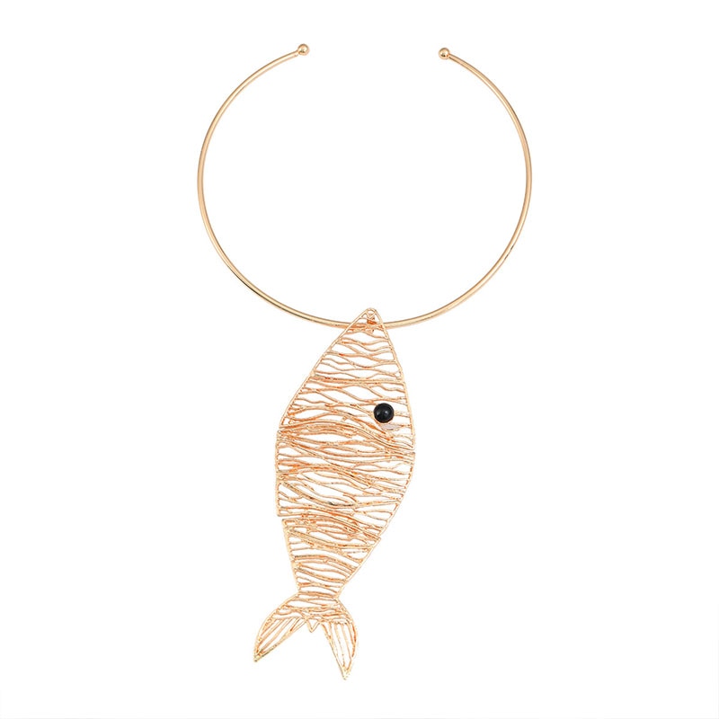 Bohemian Fish Pendant Choker Necklaces - 2 Colors