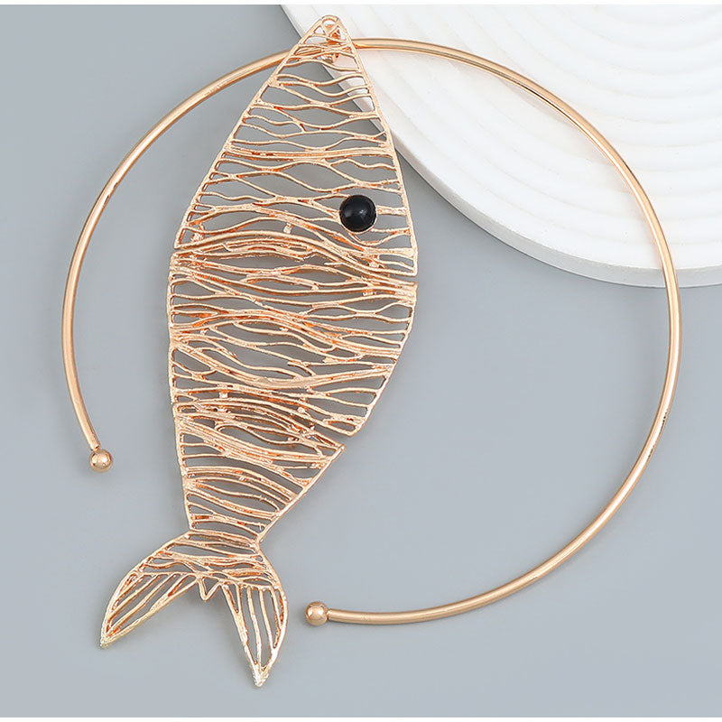 Bohemian Fish Pendant Choker Necklaces - 2 Colors