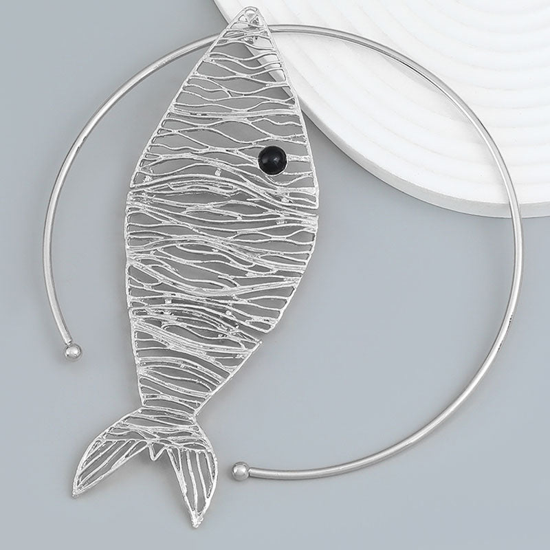 Bohemian Fish Pendant Choker Necklaces - 2 Colors