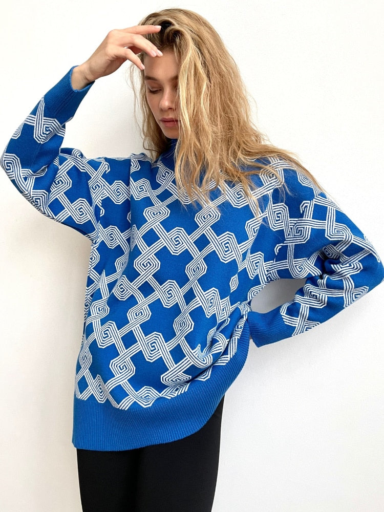 Bonnie Graphic Print Sweaters - 4 Colors