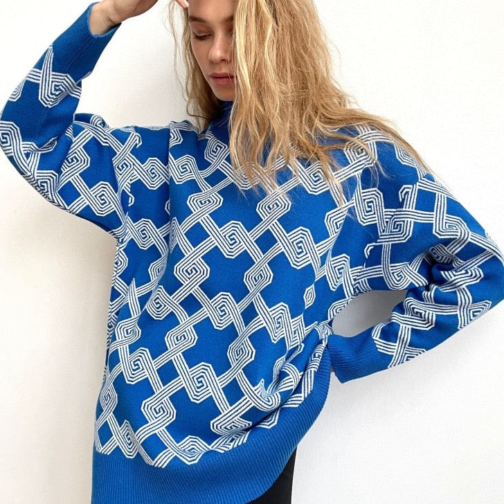Bonnie Graphic Print Sweaters - 4 Colors