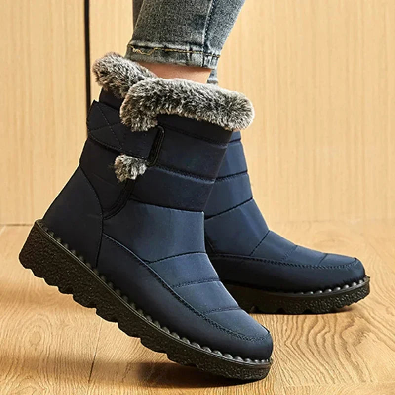 Boots Snow Plush Shoes Woman Platform Women's Boots Flat Keep Warm Shoes Casual Plus Size Winter Boots Botas Mujer