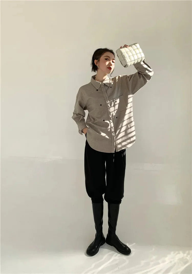 Branka Chunky Braids Applique Shirt Blouse