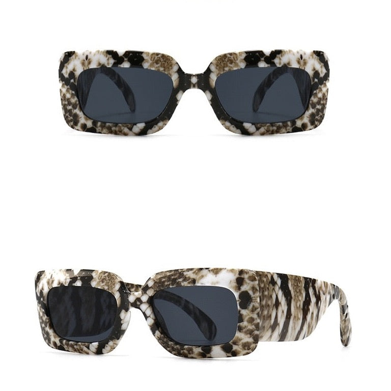Caitlin Square Wide Temple Sunglasses