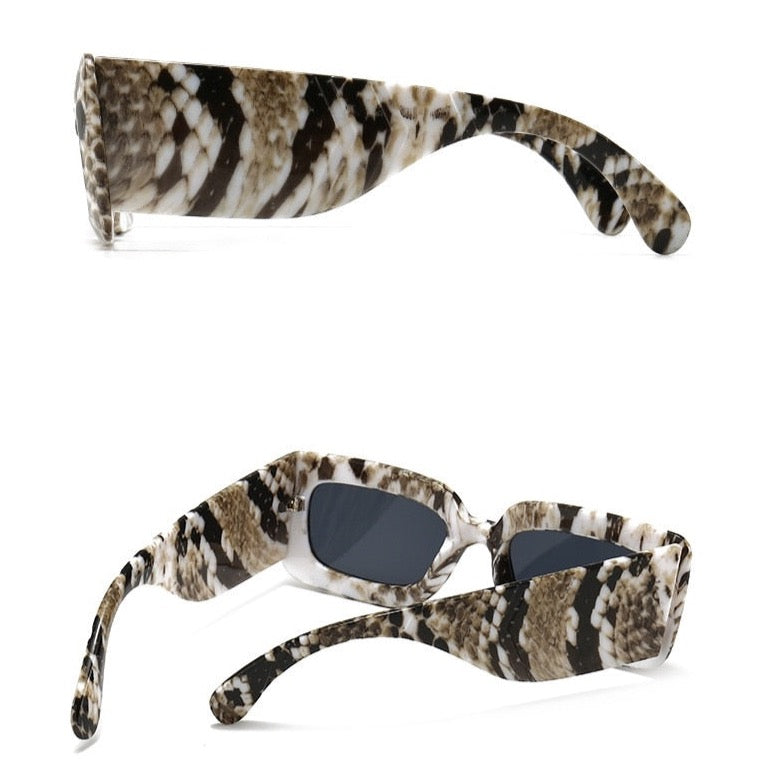 Caitlin Square Wide Temple Sunglasses