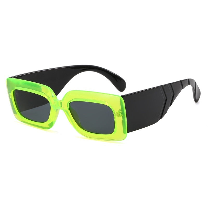 Caitlin Square Wide Temple Sunglasses