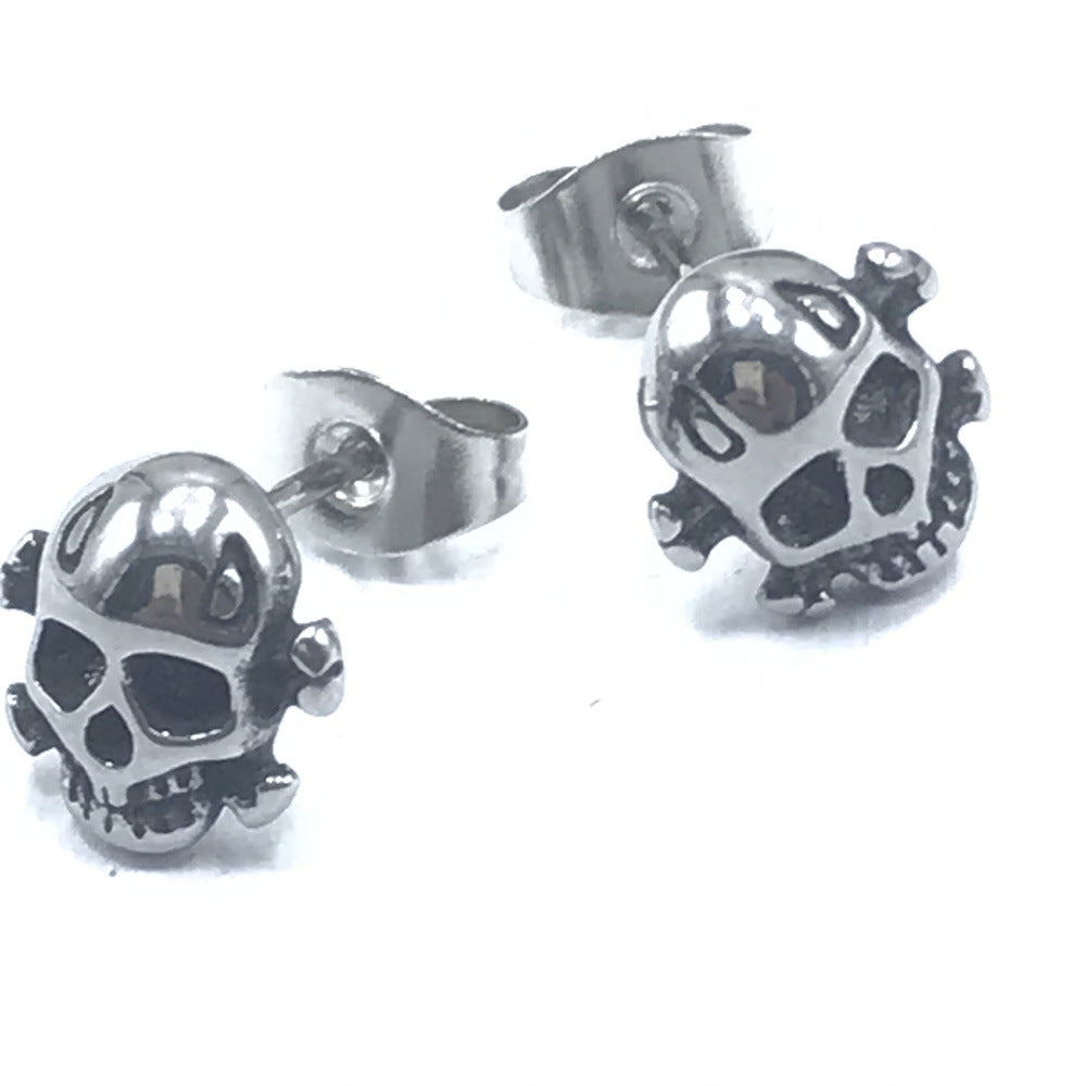 Cast Skull Heads Earring
