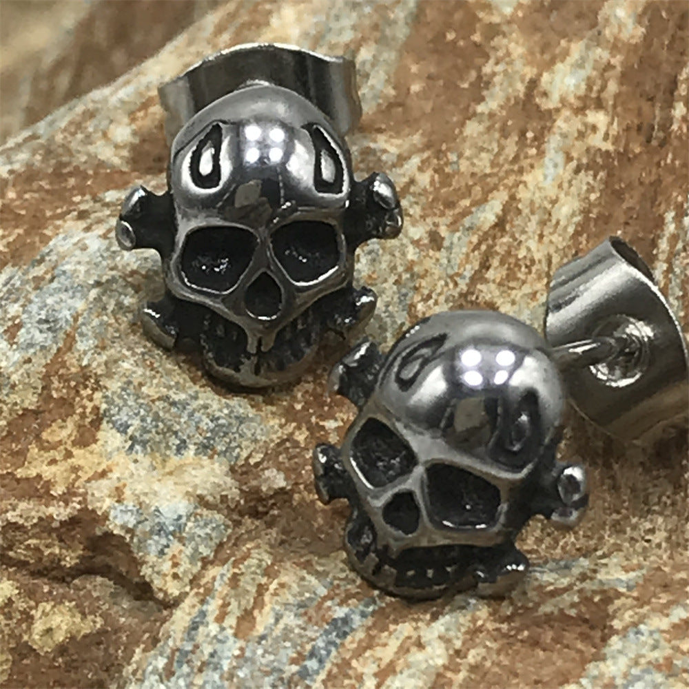 Cast Skull Heads Earring