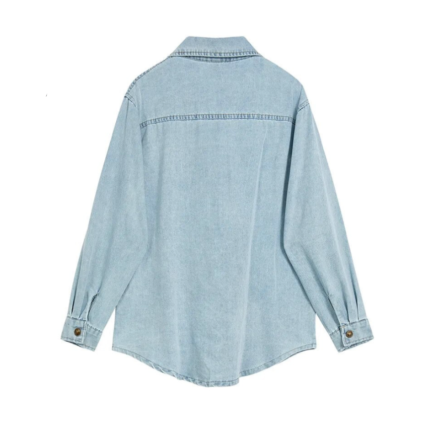 Casual Blue Denim Shirt