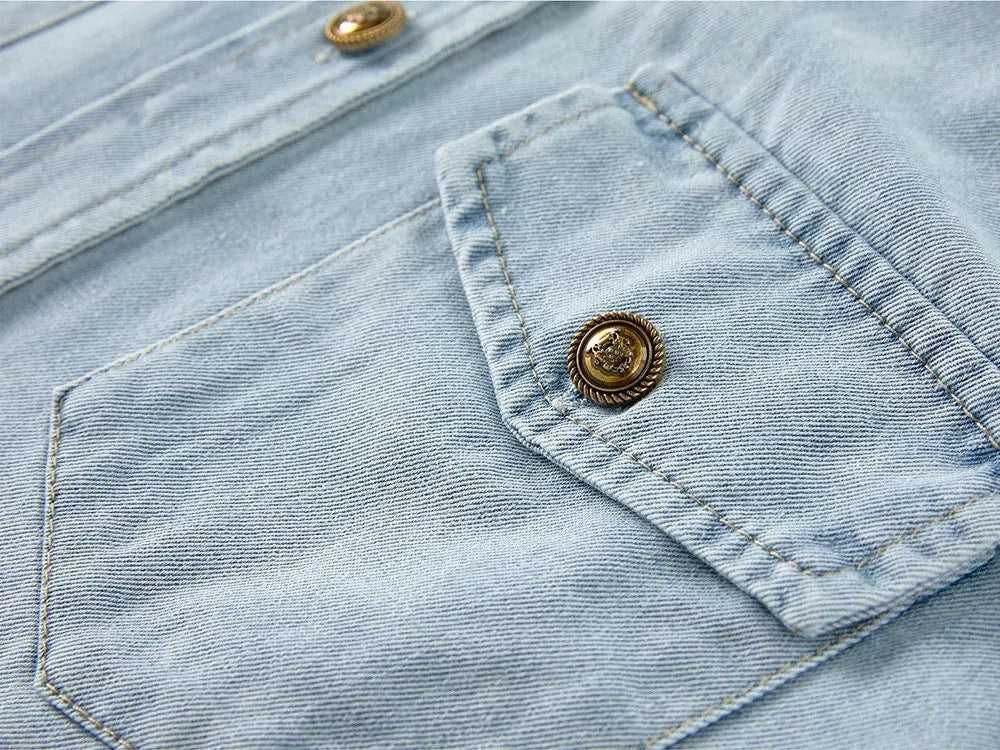 Casual Blue Denim Shirt