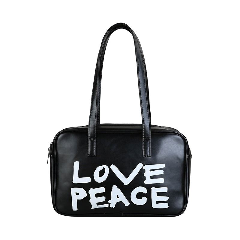 Casual LOVE PEACE Bowling Bag