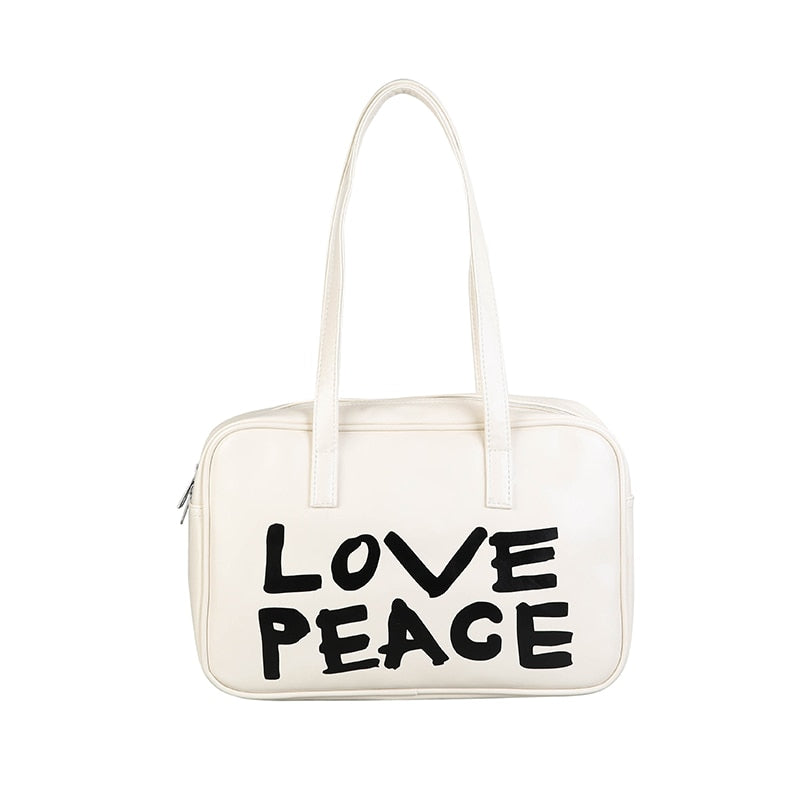Casual LOVE PEACE Bowling Bag