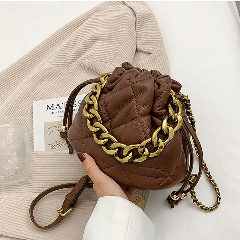 Cecila Quilted Pouch Mini Tote Bag - 3 Colors