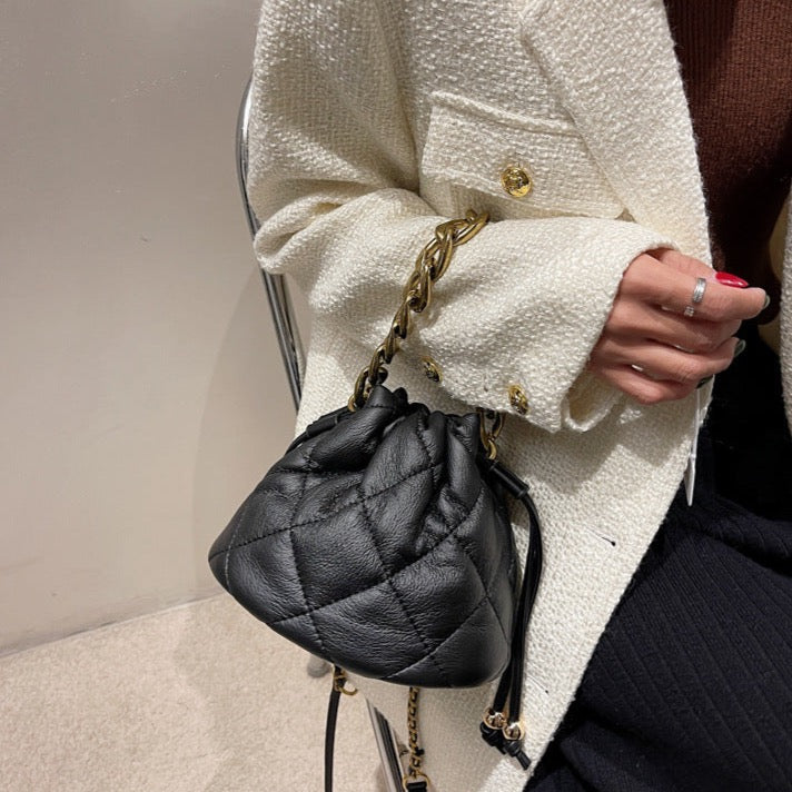 Cecila Quilted Pouch Mini Tote Bag - 3 Colors