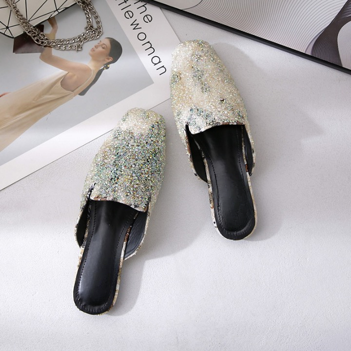 Celeste Coral Reef Sequin Mule Slippers - 2 Colors