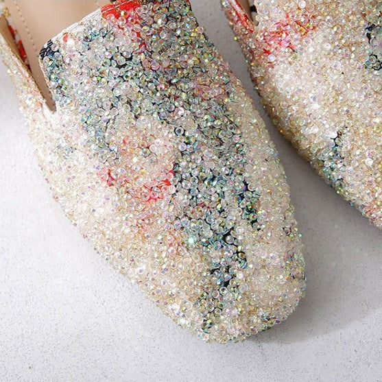 Celeste Coral Reef Sequin Mule Slippers - 2 Colors