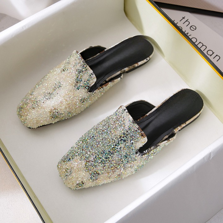 Celeste Coral Reef Sequin Mule Slippers - 2 Colors
