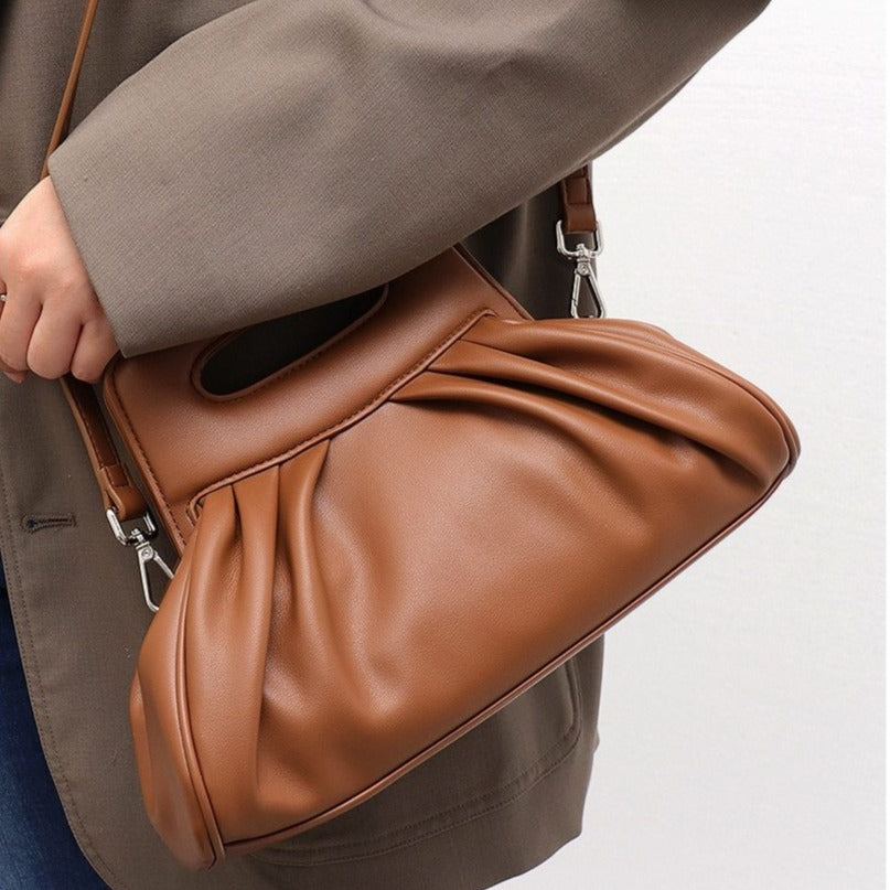 Cezanne Vegan Leather Pouch Bag - 2 Colors