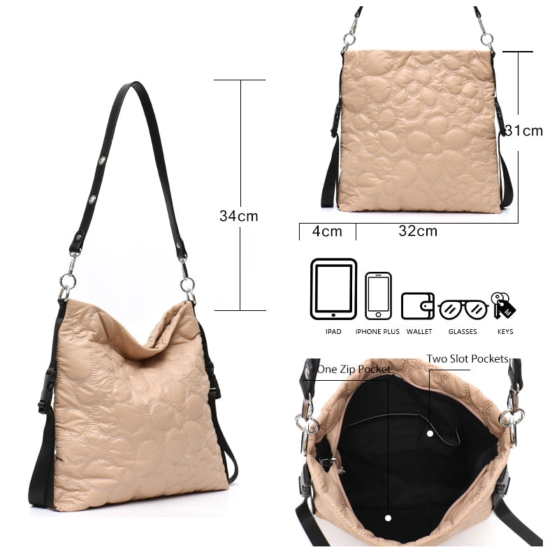 Cezi Luxe Floral Quilted Handbags