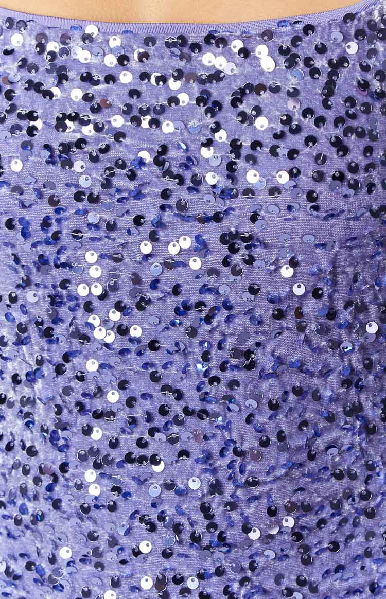 Ottavia Charming Lilac Sequin Mini Dress