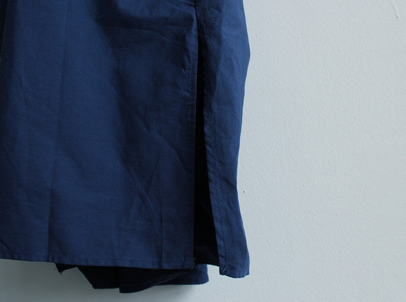 Chic Backless V-neck Dress - Blue or White