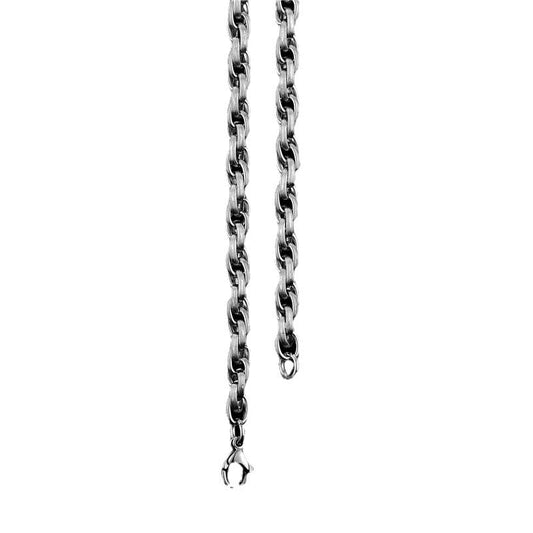 Circular Vertical Pattern Chain Necklace