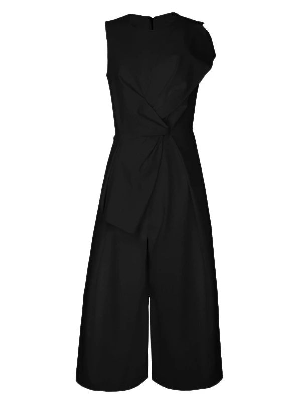 Claire Front Twist Sleeveless Jumpsuit - 2 Colors
