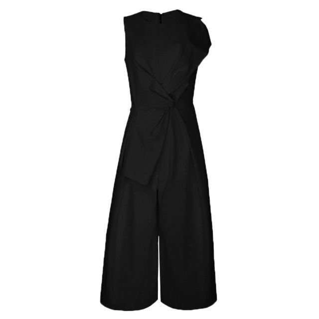 Claire Front Twist Sleeveless Jumpsuit - 2 Colors