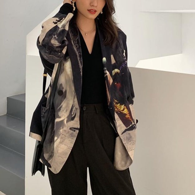 Clarice Art Prints Blazer