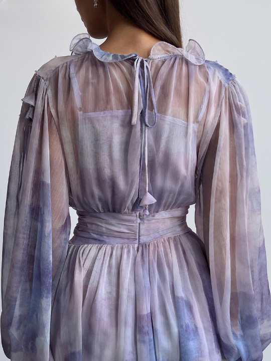 Clarina Elegant Ombre Georgette Dress