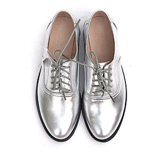 Classic Solid Color Genuine Leather Oxford Brogues - 5 Colors