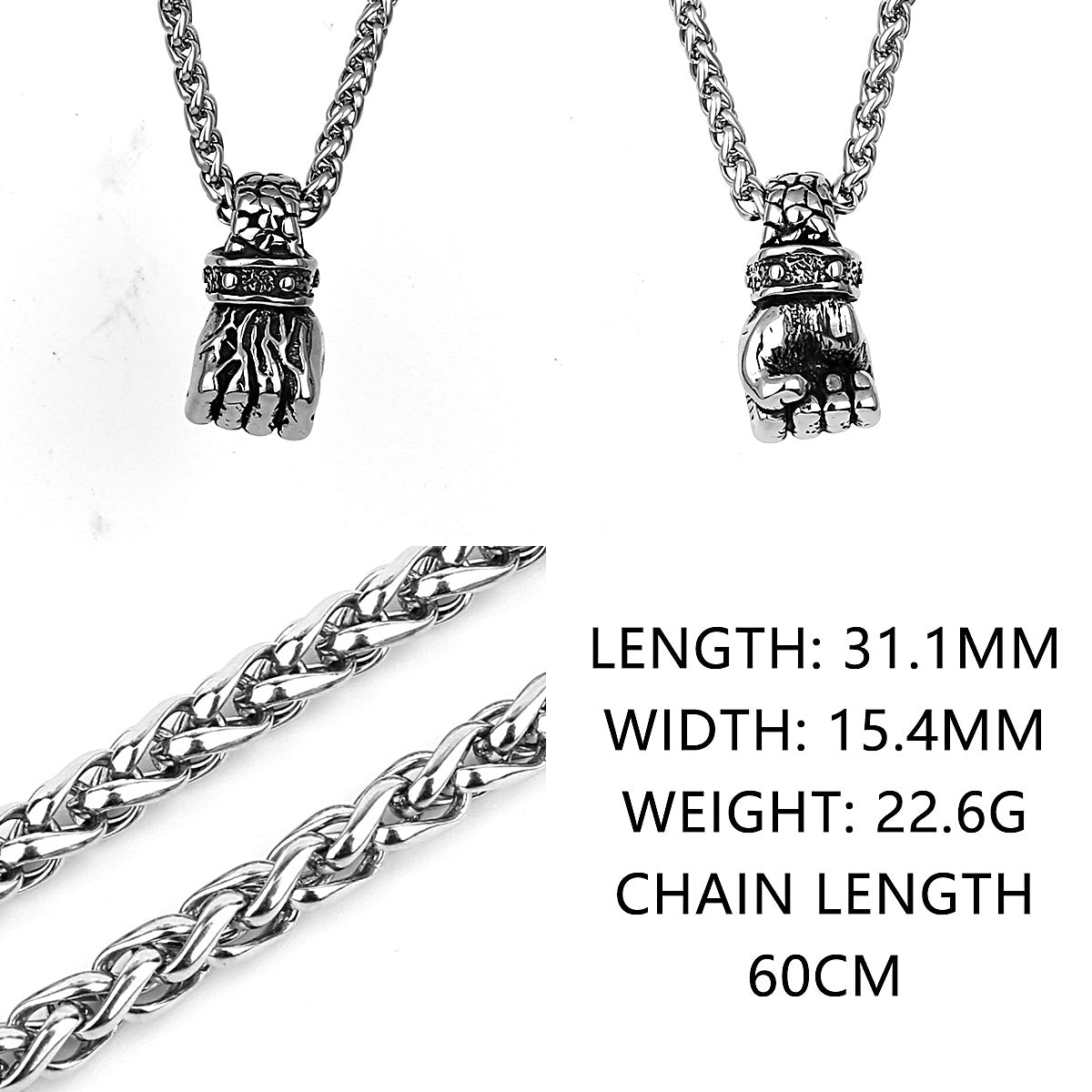 Clench Your Fist Necklace