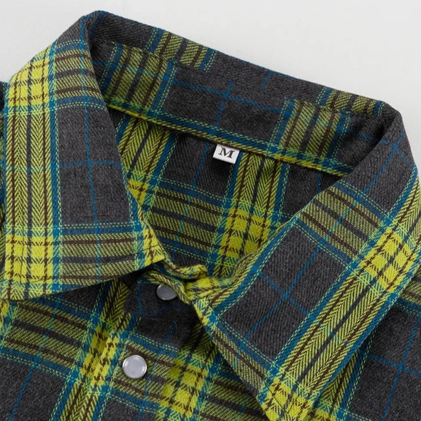 Clri Oversized Plaid Shirts