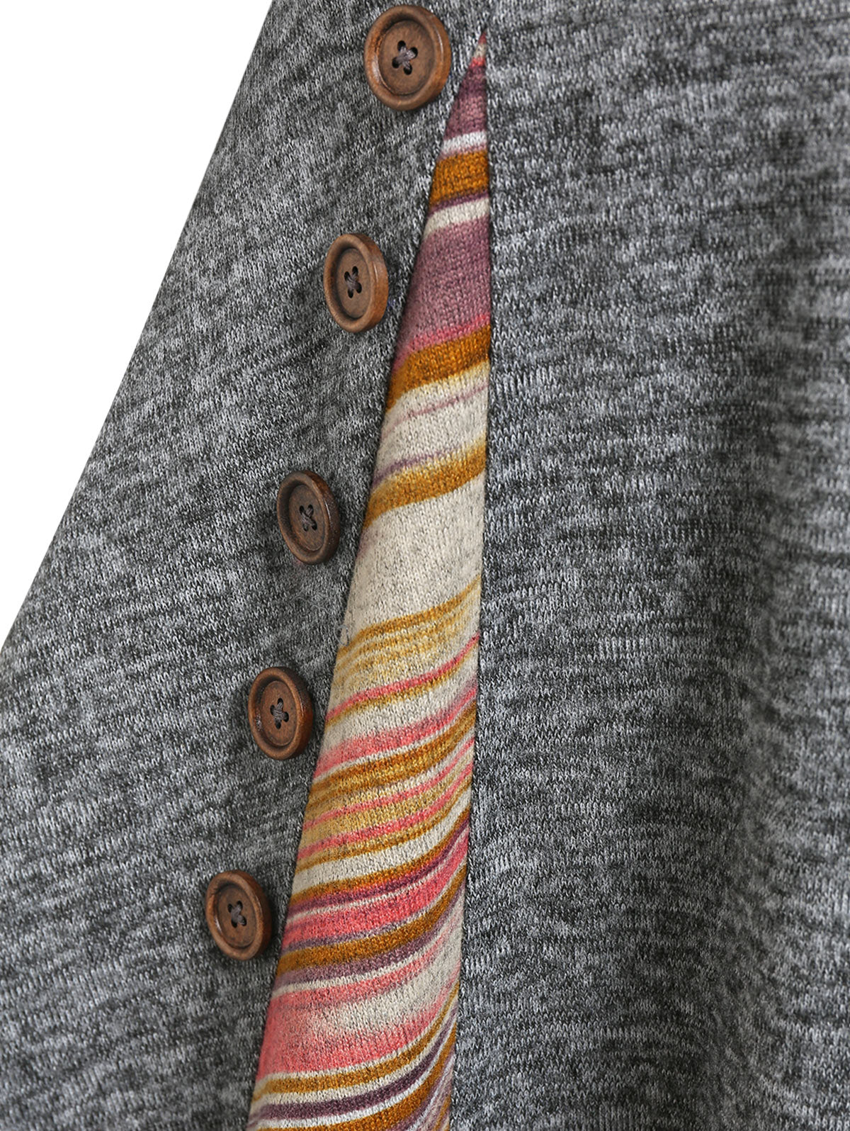 Convertible Striped Foldover Elegant Off-Shoulder Knitted Dresses