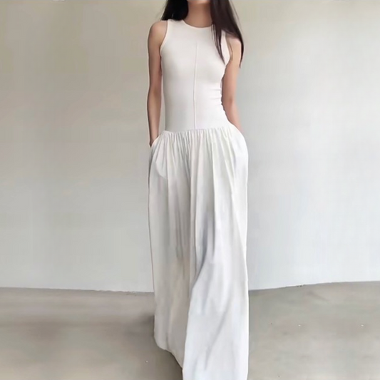Cora Minimalist Tank and Flare Maxi Dress - 2 Colors