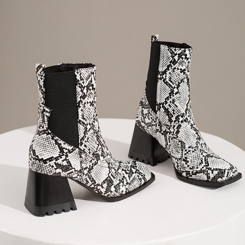 Croco Chelsea Western Ankle Boots - 3 Colors