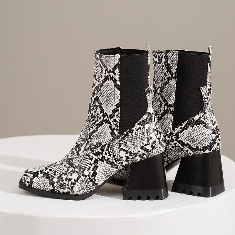 Croco Chelsea Western Ankle Boots - 3 Colors