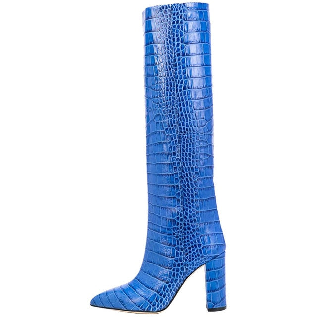 Croco and Serpentine Prints Boots