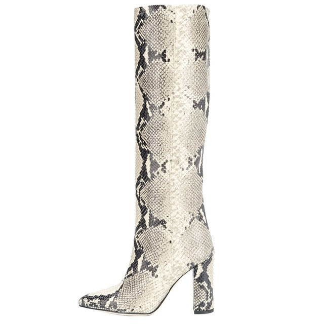 Croco and Serpentine Prints Boots