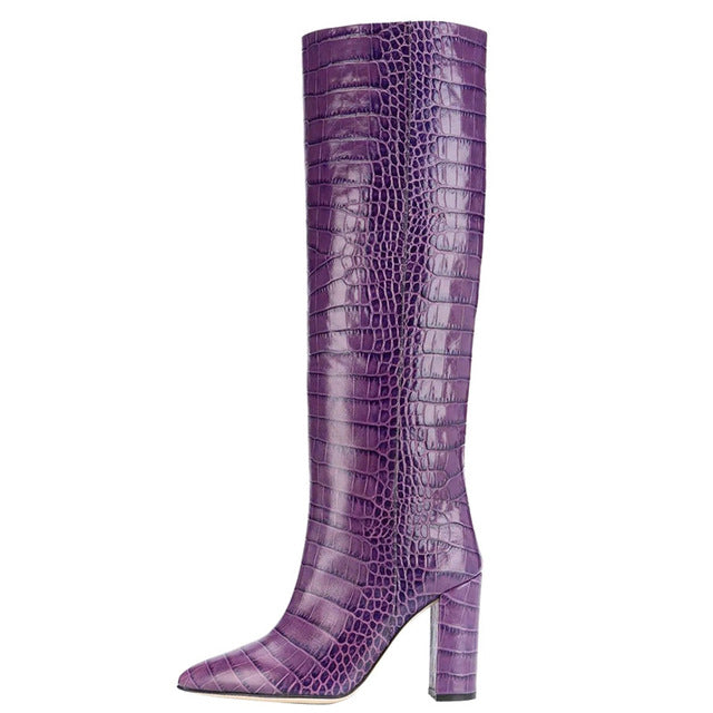 Croco and Serpentine Prints Boots