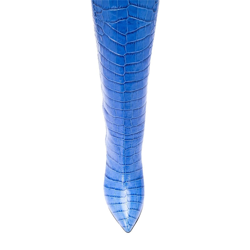 Croco and Serpentine Prints Boots