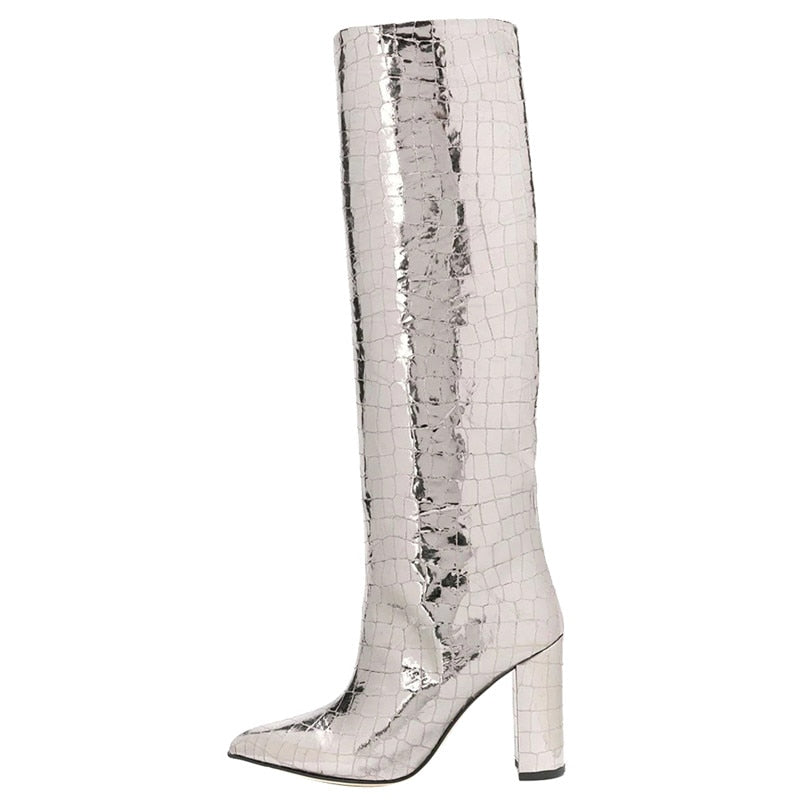 Croco and Serpentine Prints Boots